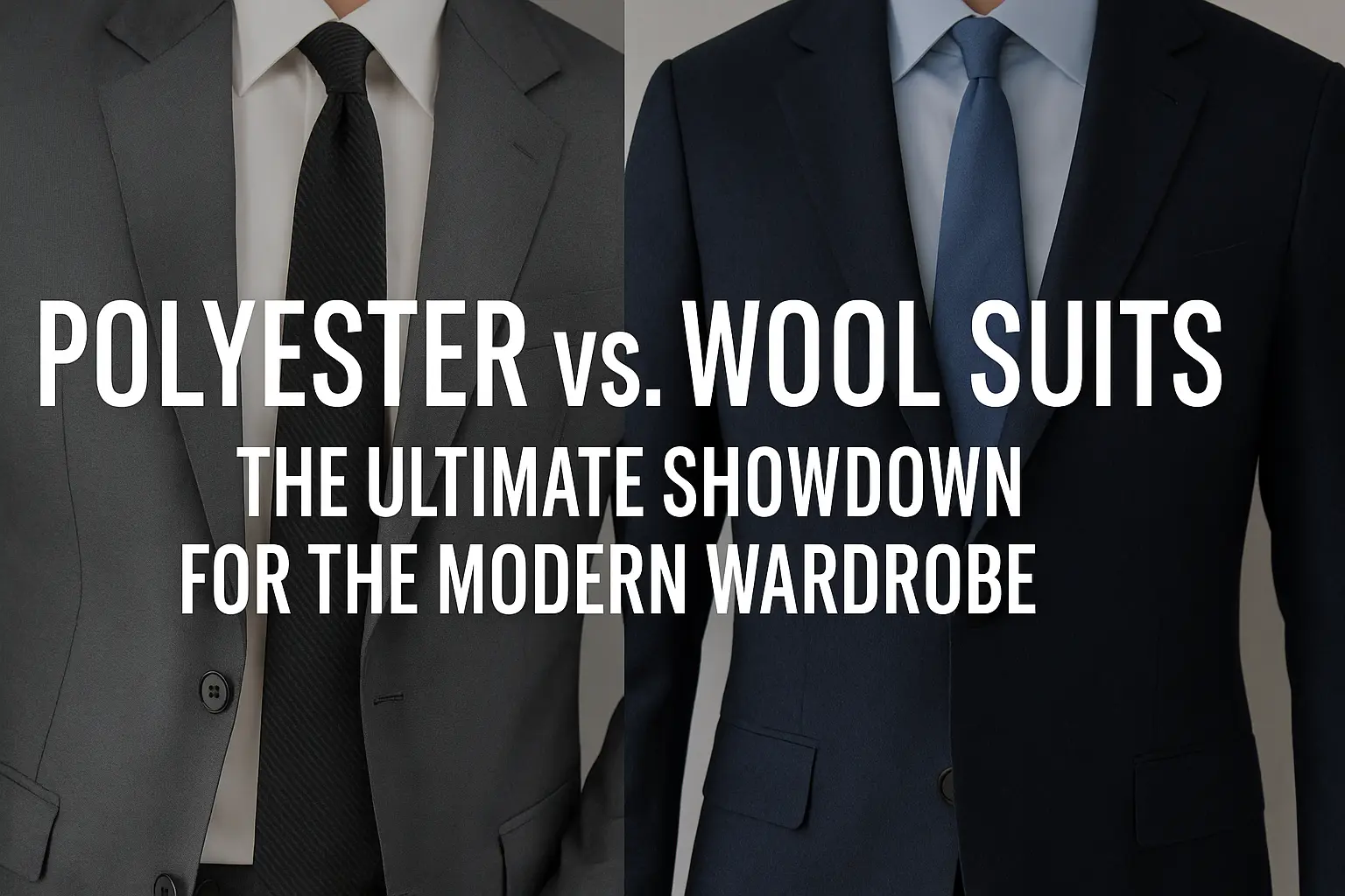 Polyester suit versus wool suit comparison