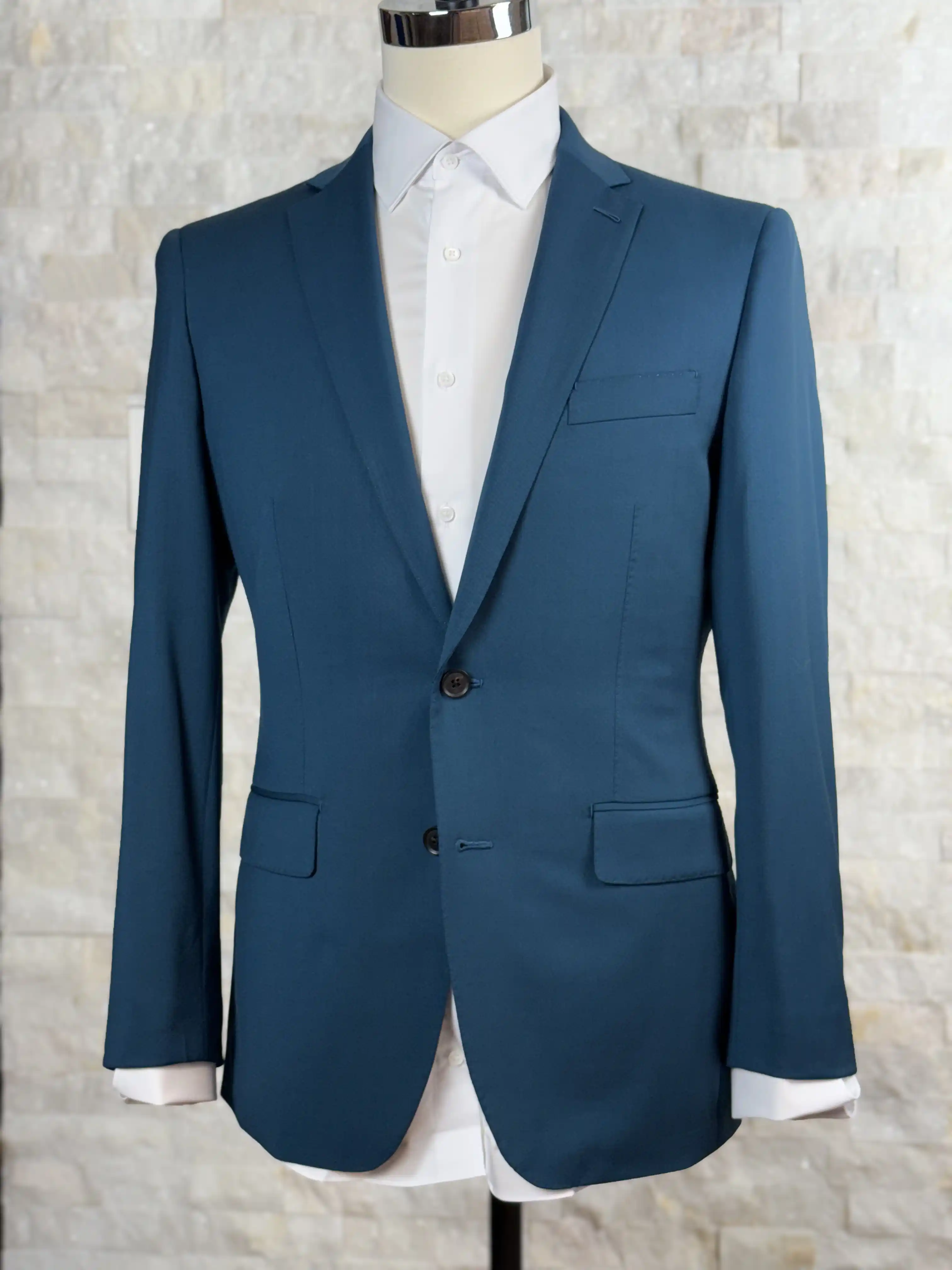 Custom peacock blue sport coat by Florida Suit Guy, Southwest Florida