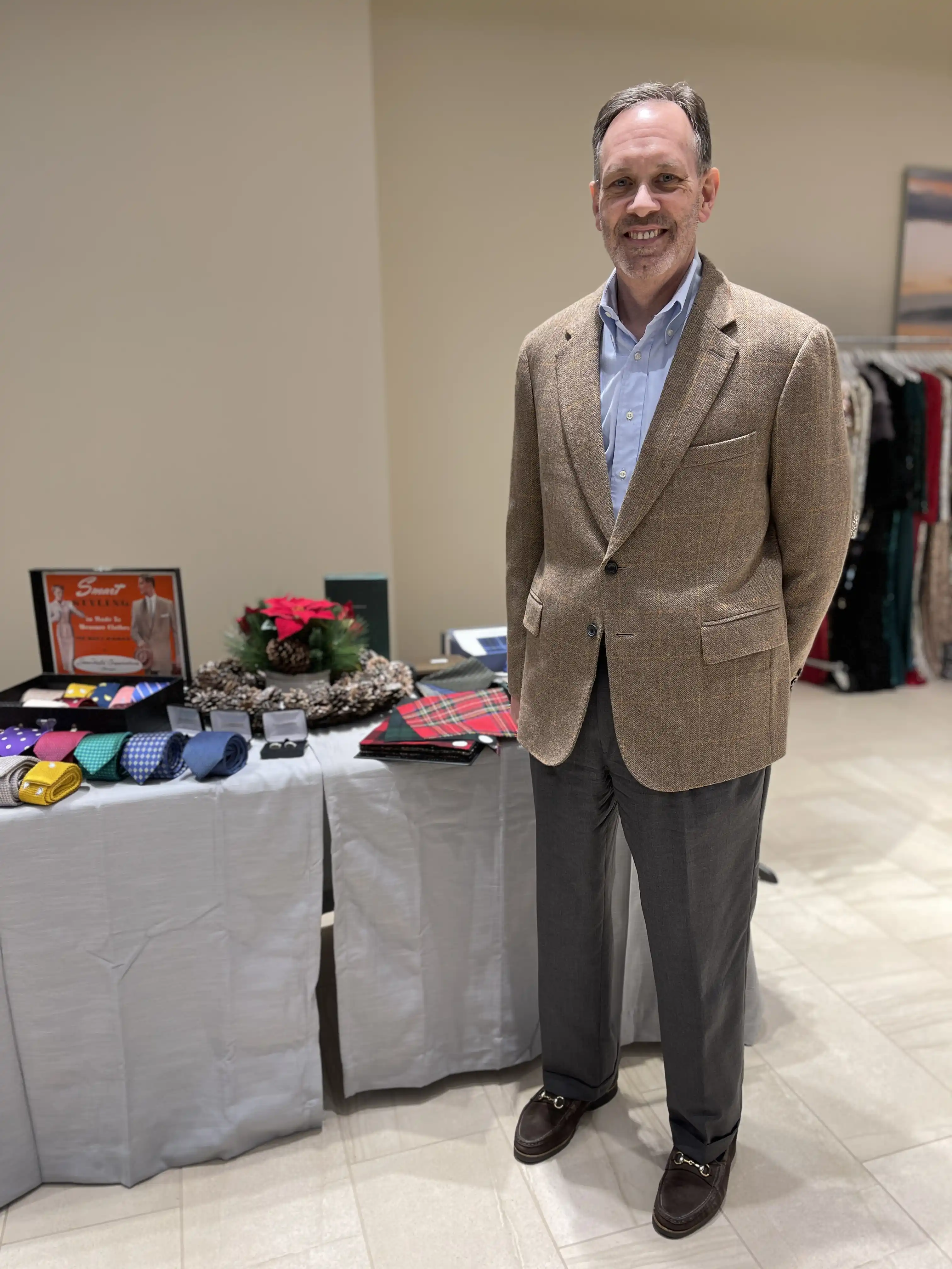 Custom tan sport coat made to measure, Florida Suit Guy