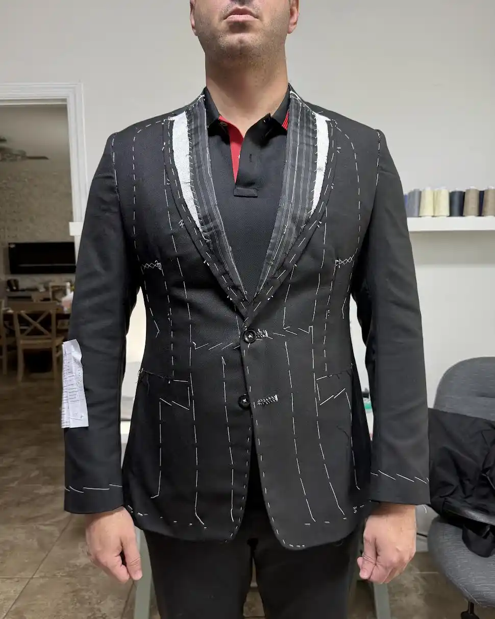 Pinning corrections into first-fit garment during fitting, Fort Myers FL