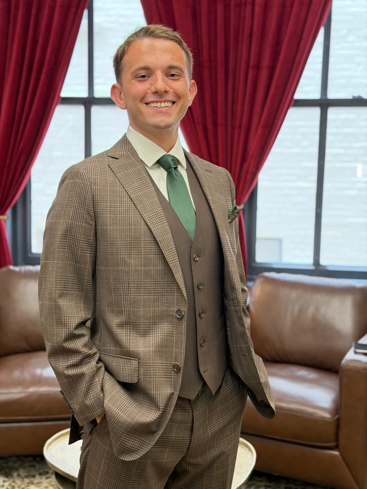 Custom three-piece suits by Florida Suit Guy