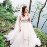 Elegant wedding gown altered to perfection.